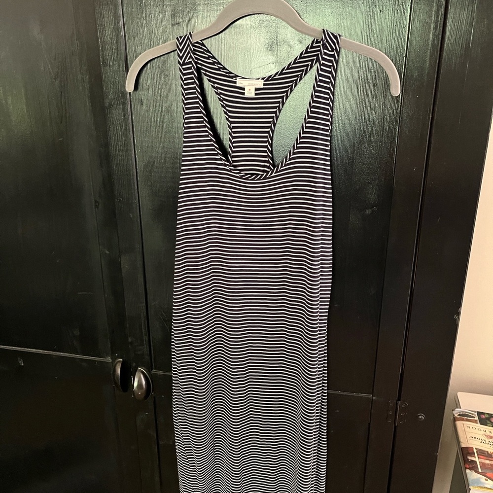 GAP Black and White Striped Pencil Skirt